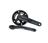 SHIMANO Pédalier SLX 26/36 175 mm FC-M7100 avec axe 2-pièces12-pour-roulement, noir (1 jeu)
