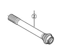 SHIMANO Pièce de Rechange FHM820 axe de moyeu 10 mm.