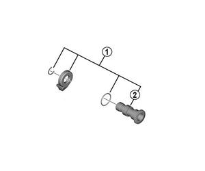 SHIMANO Pièce de Support de Changement RD-M9100 XTR 12 V de Rechange pour vélo Unisexe pour Adulte, Multicolore (Multicolore), Taille Unique