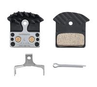 Shimano Plaquettes de frein à disque J04c Métal Gris avec ressort/écrou (1 paire)