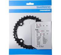 SHIMANO Plateau de chaîne "FC-T521" 4-bras, 104/64 mm cercle de trous, 3/10 vitesses, emballage libre service 36 dents.