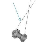 SHIMANO Rayon Droit WH-R9270-C60-HR-TU-F, 250 mm