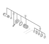 Shimano Ensemble tendeur RD-9000SS Vis de fixation Taille Unique