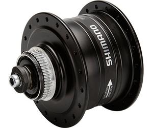 Shimano roue avant moyeu dynamo DH-3D37 6 trous disc noir 36