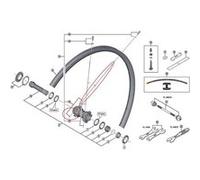 Shimano Roues Shimano Spoke Wheel M8000 Tl27.5 281.5 mm G