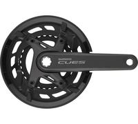 Shimano Cues U6000-2 Crankset Argenté 175 mm / 46/30t Black