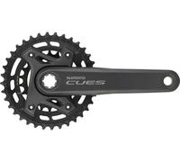 Shimano Cues U6000-2b Crankset Argenté 175 mm / 36/22t Black