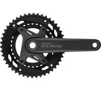 Shimano Cues Fc-u6010-2 Crankset Argenté 170 mm / 46/32t Grey / Black