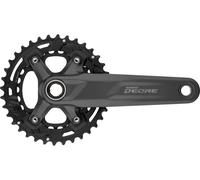 Shimano Deore M4100 Boost Hollowtech Ii Crankset Noir 175 mm / 36/26t Black