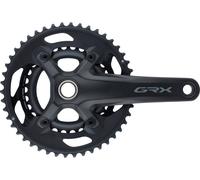 Shimano GRX 600 2x11 Speed Gravel Bike Chainset - Noir} - 46/30T}, Noir}