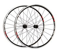 Shimano Tiagra R501 Road Wheel Set Noir 9 x 100 / 10 x 130 mm / Shimano/Sram HG Black / Red Sticker