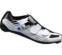 Shimano SH-R171W ESHR171C460WE Chaussures de vélo de Course pour Adulte Taille 46 Coupe Large Système SPD-SL Fermeture Velcro/à cliquet Multicolore