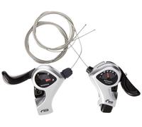 Shimano Tx50 6SPD Paire de manettes 7 vitesses Noir