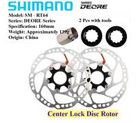 Shimano SLX Deore SM-RT76 RT66 RT64 RT54 Rotor de frein à disque 160mm 203mm 6 boulons disques verrouillage central vtt vélo Rotors VTT RT64 160mm 1 pièce