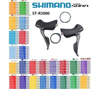 SHIMANO SORA R3000 2x9 R3030 3X9 vitesses manette de vitesse double levier de commande vélo de route vélo pour dérailleur avant dérailleur arrière R3000 Gauche 2S