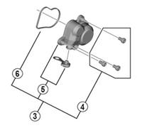 Shimano Spares RD-M9100 Unité de Couvercle P