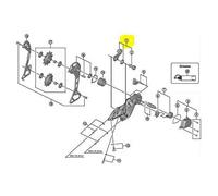 Shimano Spares SPRE RDM7000-11 Support pour essieu