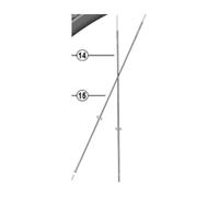 Shimano Spares WH-R8170-C36-TL-R Rayon Gauche 267 mm