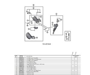 SHIMANO st4703 Levier Principal de Rechange Gauche