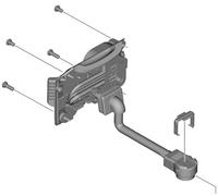 Shimano Y7k2980xx En600 Battery Holder Argenté 600 mm