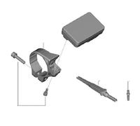 SHIMANO Systèmes de vélos électriques SC-EN600 Pince de Guidon Black 35 mm