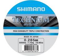 SHIMANO Technium Invisitec, 5000m, 0,29mm, 7.7kg / 16,98lbs, gris, monofilament carpe, TECINV28BLK5000