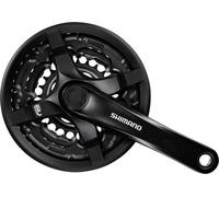 Pedalier vtt triple 42-34-24d l170 alu shimano tourney ty501 (axe carre 122) Multicolore
