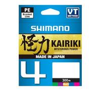 Shimano Tresse 4 Brins Kairiki 4 Multicolor 300m - D.0,23mm - R.18,6Kg - LDM64TE3023030M