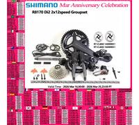 Shimano ULTEGRA Di2 R8170 2x12s groupe Di2 R8100 pédalier 11-30T 11-34T Cassette FD RD R8150 dérailleur pour groupe de vélo de route with 11-34T cassette