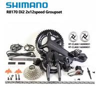 Shimano ULTEGRA Di2 R8170 2x12s groupe Di2 R8100 pédalier 11-30T 11-34T Cassette FD RD R8150 dérailleur pour groupe de vélo de route with 11-34T cassette