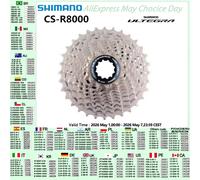 Shimano Ultegra R8000 105 R7000 11 vitesses vélo de route Cassette CS-R8000 11-25t 11-28t 11-30t 11-32t 11-34t 12-25t K7 HG800 11-34T sans boîte