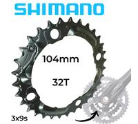 Shimano deore m590 plateau '4 bras, lK 104/64 mm, 32Z. noir