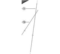 SHIMANO WH-R9270-C50-TU-F Rayon Droit 271 mm