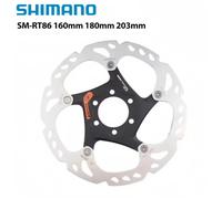 Shimano XT SM-RT86 SLX SM-RT76 SM-RT66 6 boulons disque de frein pour vtt frein à disque Six clous 160mm 180mm 203mm Rotor de frein à disque rt86 1 pièce 203mm