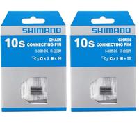 SHIMANO - Y08X98031 - Rivets de chaîne - 10 vitesses - Gris - 3 pièces - 5,85 mm (Lot de 2)