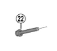 SHIMANO Y2hw08010 BR-R9270 Boulon de Fixation pour étrier Noir 20 mm