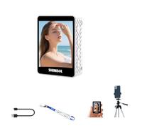 Shimbol CP5 II Affichage Temporisateur Miroir Selfie Arrière Outil Photo HD Projecteur d'Écran Simultané auxiliaire Télécommande Bluetooth pour Téléphones Apple Android Blanc