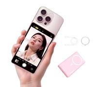 SHIMBOL CP5 Lite II Moniteur de Selfie magnétique 1080p Midre Camerie arrière 50m Contrôle Bluetooth et écran de vlog sans Fil à Double Bande pour iOS/Android Tiktok Video Tool (Rose)