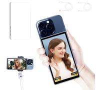 Shimbol CP5 Lite, Moniteur Selfie Magnétique Full HD 1080p - Bi-Bande sans Fil à Faible Latence, Caméra Arrière pour la Diffusion en Direct et TikTok (Coque Blanc)
