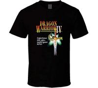 shimen Dragon Warrior 4 Iv Retro NES T Shirt Black 3XL