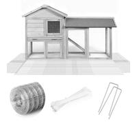 Shimeyao Lot de 10 grillage de poulailler 1,27 cm 19GA galvanisé en maille soudée pour poulailler, tissu de quincaillerie pour volaille, ferme et jardin