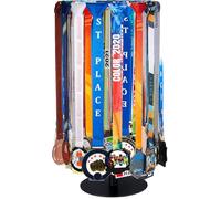 Shimeyao Support de médailles Rotatif en métal réglable pour Basket-Ball, Course à Pied, Sport, Course, Peut contenir Plus de 40 médailles