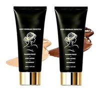Shimma Body Coverage Perfector, Shimma Waterproof Tattoo Cover Up, Black Seed Oil Concealer, Long Lasting Body Makeup for Legs, Lightweight Transfer-Proof, Natural Finish (Natural+Deep)
