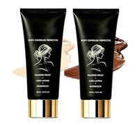 Shimma Body Coverage Perfector, Shimma Waterproof Tattoo Cover Up, Black Seed Oil Concealer, Long Lasting Body Makeup for Legs, Lightweight Transfer-Proof, Natural Finish (Warm+Deep)