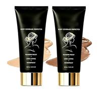 Shimma Body Coverage Perfector, Shimma Waterproof Tattoo Cover Up, Black Seed Oil Concealer, Long Lasting Body Makeup for Legs, Lightweight Transfer-Proof, Natural Finish (Natural+Bronze)