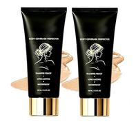 Shimma Body Coverage Perfector, Shimma Waterproof Tattoo Cover Up, Black Seed Oil Concealer, Long Lasting Body Makeup for Legs, Lightweight Transfer-Proof, Natural Finish (Natural*2)