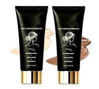 Shimma Body Coverage Perfector, Shimma Waterproof Tattoo Cover Up, Black Seed Oil Concealer, Long Lasting Body Makeup for Legs, Lightweight Transfer-Proof, Natural Finish (Warm+Bronze)