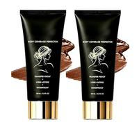 Shimma Body Coverage Perfector, Shimma Waterproof Tattoo Cover Up, Black Seed Oil Concealer, Long Lasting Body Makeup for Legs, Lightweight Transfer-Proof, Natural Finish (Deep*2)