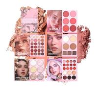 Shimmer Beauty Palette - Eyeshadow Kit for Women | ABS Case with 6 Concealer Colors, Book Style 24 Shimmer Shades, Travel Makeup Set, Girls Party Daily Stage Beauty