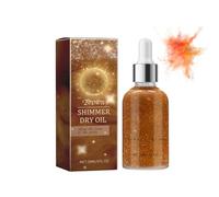 Shimmer Dry Oil - Lotion brillante pour le corps - Tenue 24 heures - Imperméable - 30 ml - Longue durée - Pour festival, fête et maquillage (B, 30 ml)
